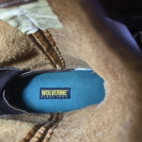 NWT Wolverine Wellington 10" Work Boots Brown Leather Steel Toe Pull On Men's 13 - Picture 13 of 15